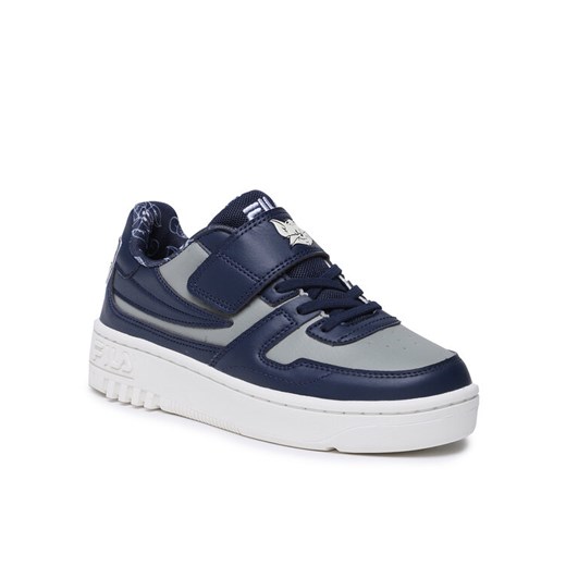 Sneakersy Fila FFK0091 53078 Granatowy ze sklepu eobuwie.pl w kategorii Buty sportowe dziecięce - zdjęcie 182041188