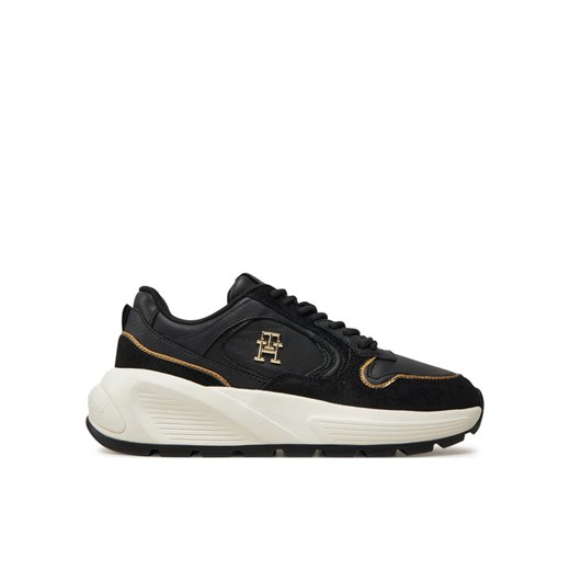 Sneakersy Tommy Hilfiger Chunky Fashion Runner FW0FW08129 Czarny ze sklepu eobuwie.pl w kategorii Buty sportowe damskie - zdjęcie 182041237