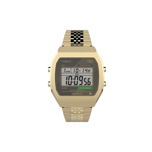 Zegarek Timex T80 TW2V74300 Złoty ze sklepu eobuwie.pl w kategorii Zegarki - zdjęcie 182041318