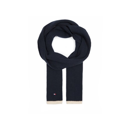 Szalik Tommy Hilfiger Block Flag Scarf AM0AM12061 Granatowy ze sklepu eobuwie.pl w kategorii Szaliki męskie - zdjęcie 182041357