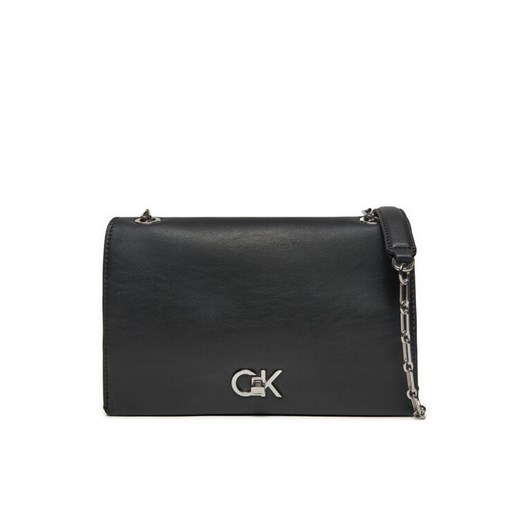 Torebka Calvin Klein Ck Medium Conv Chain Bag K60K612810 Czarny ze sklepu eobuwie.pl w kategorii Torebki damskie - zdjęcie 182041395