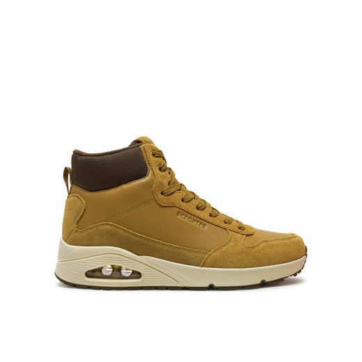 Sneakersy Skechers Stacre Mid 183013/WSK Brązowy ze sklepu eobuwie.pl w kategorii Buty sportowe męskie - zdjęcie 182041446