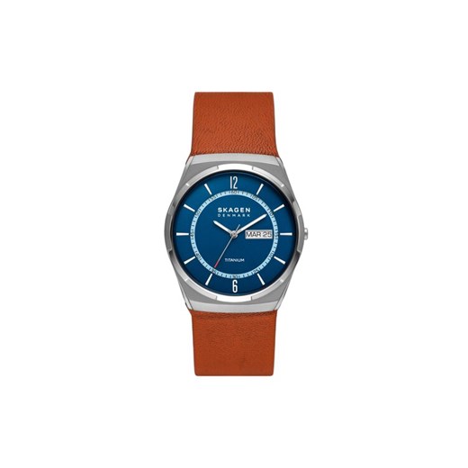 Zegarek Skagen Melbye Titanium SKW6906 Brązowy ze sklepu eobuwie.pl w kategorii Zegarki - zdjęcie 182041467