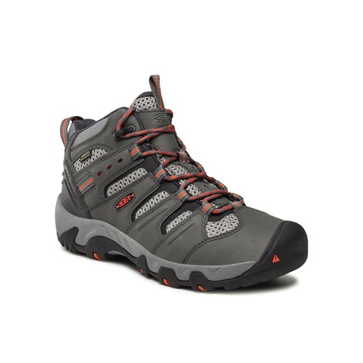 Trekkingi Keen Koven Mid Wp 1023000 Szary ze sklepu eobuwie.pl w kategorii Buty trekkingowe męskie - zdjęcie 182041695