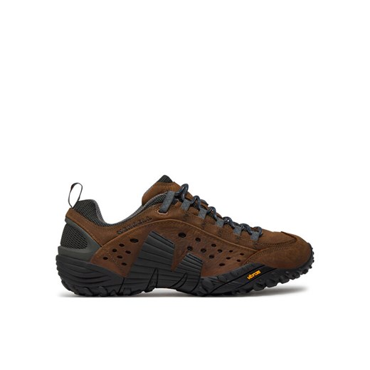 Trekkingi Merrell Intercept J598633 Brązowy ze sklepu eobuwie.pl w kategorii Buty trekkingowe męskie - zdjęcie 182041787