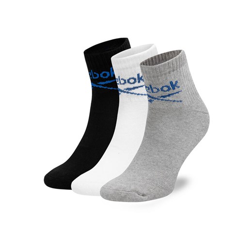 Zestaw 3 par wysokich skarpet unisex Reebok R0255-SS24 (3-pack) Kolorowy ze sklepu eobuwie.pl w kategorii Skarpetki męskie - zdjęcie 182041789