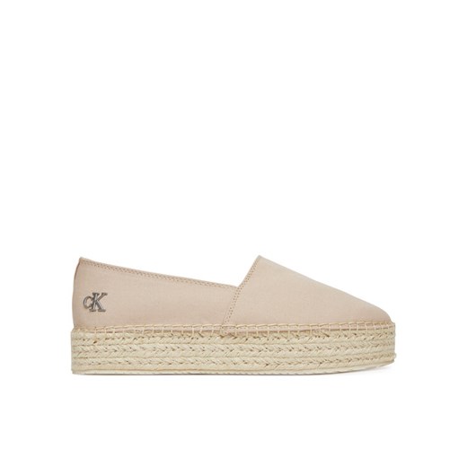 Espadryle Calvin Klein Jeans Flatform Esdparille Mg/Hdw YW0YW01737 Różowy ze sklepu eobuwie.pl w kategorii Espadryle damskie - zdjęcie 182041928