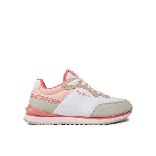 Sneakersy Pepe Jeans London Seal G PGS40003 Biały ze sklepu eobuwie.pl w kategorii Buty sportowe dziecięce - zdjęcie 182041997