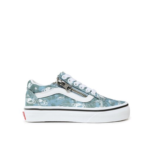 Tenisówki Vans Old Skool Zip VN0A2XSM4481 Błękitny ze sklepu eobuwie.pl w kategorii Trampki dziecięce - zdjęcie 182042129