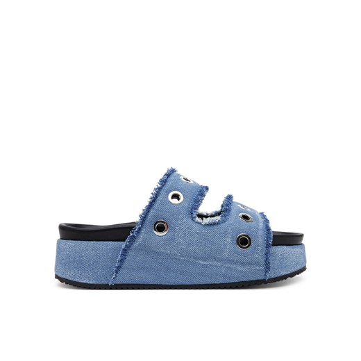 Klapki Inuikii Jeans Studos 70103-150 506 Granatowy ze sklepu eobuwie.pl w kategorii Klapki damskie - zdjęcie 182042155