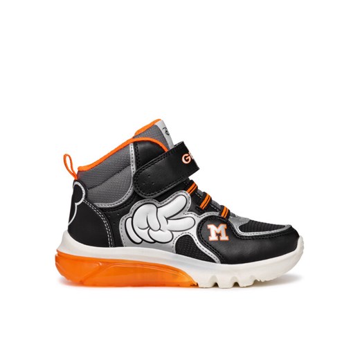 Sneakersy Geox J Ciberdron Boy J46LBF 000BC C0039 DD Czarny ze sklepu eobuwie.pl w kategorii Buty sportowe dziecięce - zdjęcie 182042187