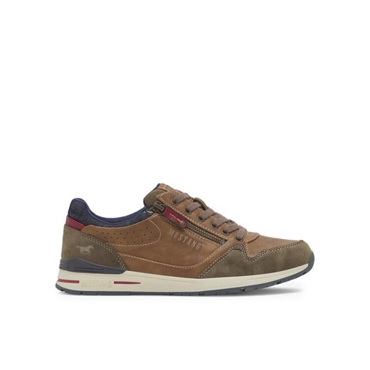 Sneakersy Mustang 4154-313 Brązowy ze sklepu eobuwie.pl w kategorii Półbuty męskie - zdjęcie 182042195