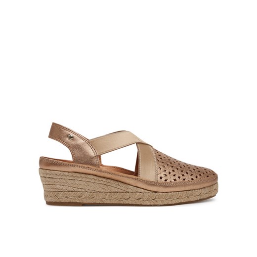 Espadryle Pikolinos W4A-1546Cl Złoty ze sklepu eobuwie.pl w kategorii Sandały damskie - zdjęcie 182042417