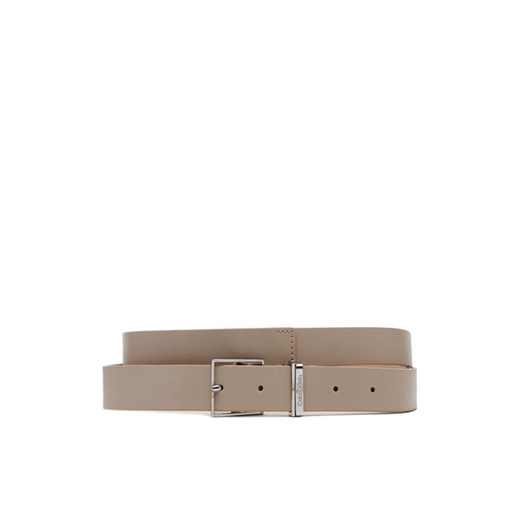 Pasek Damski Calvin Klein Branded Loop Square Belt 2.5 K60K612866 Beżowy ze sklepu eobuwie.pl w kategorii Paski damskie - zdjęcie 182042627