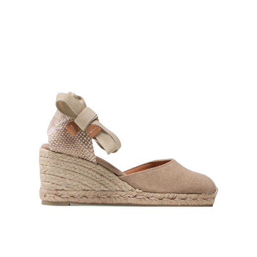Espadryle Castañer Carina/6/002 021644-2017 Beżowy ze sklepu eobuwie.pl w kategorii Espadryle damskie - zdjęcie 182042808