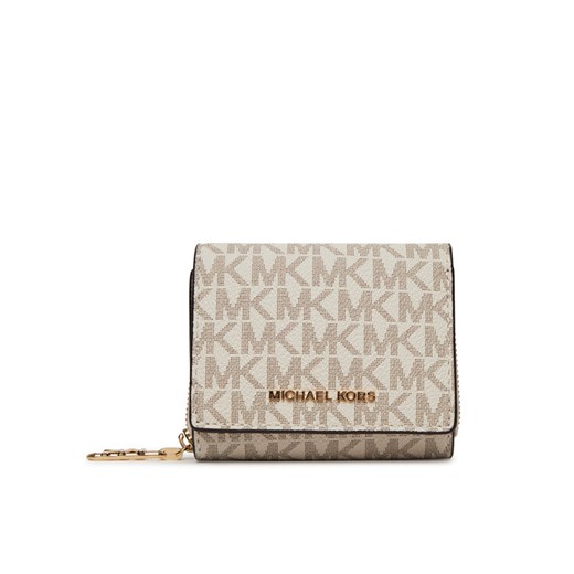 Mały Portfel Damski MICHAEL Michael Kors 32S5G8ED8B Écru ze sklepu eobuwie.pl w kategorii Portfele damskie - zdjęcie 182043198