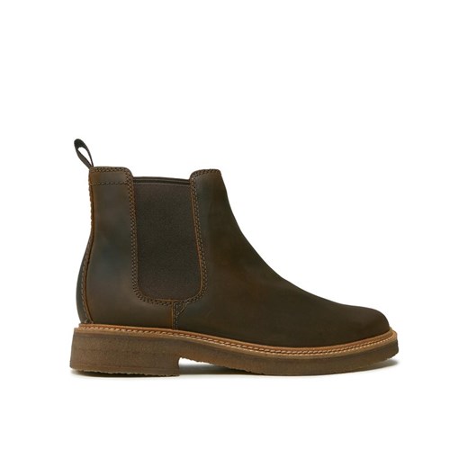 Sztyblety Clarks Clarkdale Easy 261735327 Brązowy ze sklepu eobuwie.pl w kategorii Buty zimowe męskie - zdjęcie 182043267