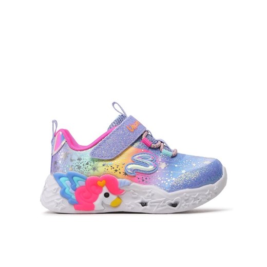 Sneakersy Skechers Twilight Dream 302681N/BLMT Fioletowy ze sklepu eobuwie.pl w kategorii Buty sportowe dziecięce - zdjęcie 182043378