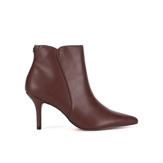 Botki Nine West WFA2784-1 Brązowy ze sklepu eobuwie.pl w kategorii Botki - zdjęcie 182043497