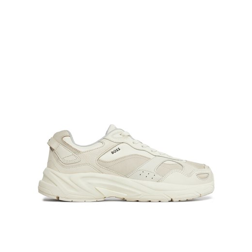 Sneakersy Boss Levitt Runn 50513142 Beżowy ze sklepu eobuwie.pl w kategorii Buty sportowe męskie - zdjęcie 182043536