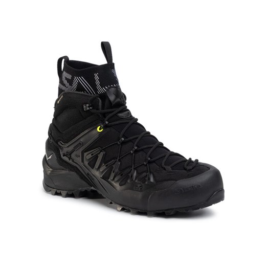 Trekkingi Salewa Ms Wildfire Edge Mid Gtx GORE-TEX 61350-0971 Czarny ze sklepu eobuwie.pl w kategorii Buty trekkingowe męskie - zdjęcie 182043646