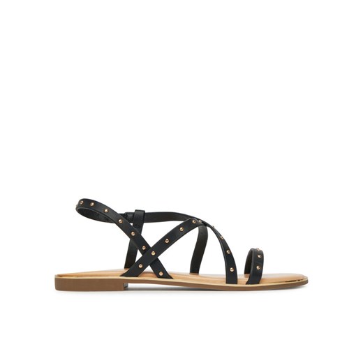 Sandały ONLY Shoes Onlmari-4 Pu Studs 15342339 Czarny ze sklepu eobuwie.pl w kategorii Sandały damskie - zdjęcie 182043686