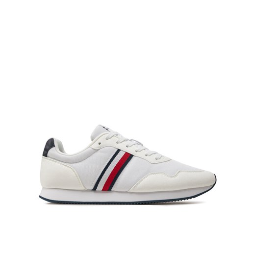 Sneakersy Tommy Hilfiger Lo Runner Mix FM0FM04958 Biały Tommy Hilfiger 44 eobuwie.pl