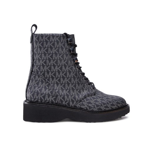 Trapery MICHAEL Michael Kors Haskell Bootie 40F2HSFE5B Czarny ze sklepu eobuwie.pl w kategorii Workery damskie - zdjęcie 182043889