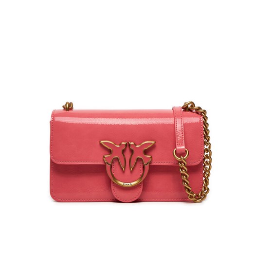 Torebka Pinko Love One Mini Light Cl 103335 A1UV Różowy ze sklepu eobuwie.pl w kategorii Listonoszki - zdjęcie 182043919