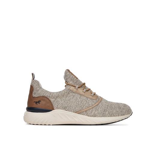 Sneakersy Mustang 4132-311 Beżowy ze sklepu eobuwie.pl w kategorii Buty sportowe męskie - zdjęcie 182043945