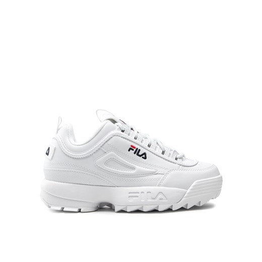 Sneakersy Fila Disruptor Teens FFT0029.10004 Biały ze sklepu eobuwie.pl w kategorii Buty sportowe dziecięce - zdjęcie 182043948