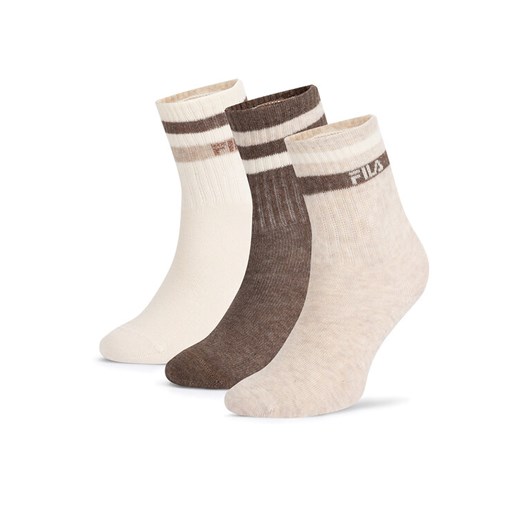 Skarpety Fila F8207-AW24 (3-pack) Écru ze sklepu eobuwie.pl w kategorii Skarpetki dziecięce - zdjęcie 182043995