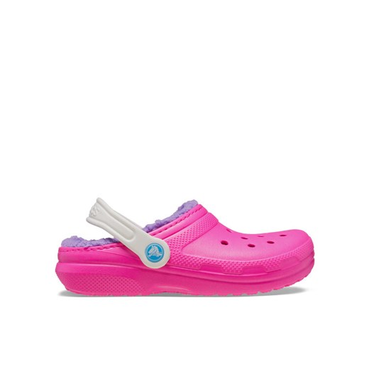Klapki Crocs Classic Lined Clog Kids 207010 Różowy Crocs 37_38 eobuwie.pl