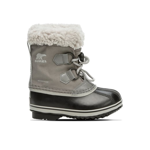 Śniegowce Sorel Yoot Pac™ Nylon Wp 2114112053 Szary ze sklepu eobuwie.pl w kategorii Buty zimowe dziecięce - zdjęcie 182044017