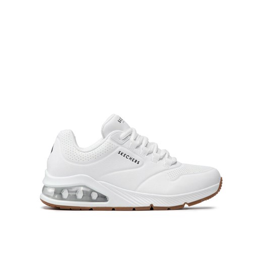 Sneakersy Skechers Uno 2 155543/WHT Biały ze sklepu eobuwie.pl w kategorii Buty sportowe damskie - zdjęcie 182044079