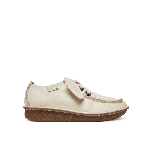 Półbuty Clarks Funny Dream 26181433 Écru ze sklepu eobuwie.pl w kategorii Półbuty damskie - zdjęcie 182044109