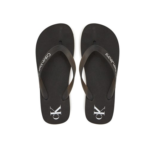 Japonki Calvin Klein Jeans Beach Sandal Flatform Tpu YW0YW01830 Czarny ze sklepu eobuwie.pl w kategorii Klapki damskie - zdjęcie 182044238