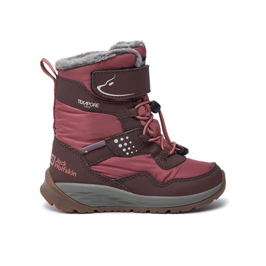Śniegowce Jack Wolfskin Polar Bear-G Texapore High Vc K A62143 Brązowy ze sklepu eobuwie.pl w kategorii Buty zimowe dziecięce - zdjęcie 182044289