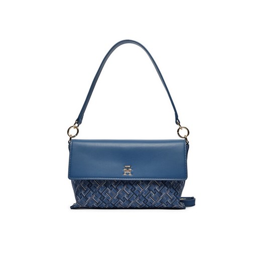 Torebka Tommy Hilfiger Distinct Shoulder Bag Mono AW0AW16794 Niebieski ze sklepu eobuwie.pl w kategorii Torebki damskie - zdjęcie 182044325