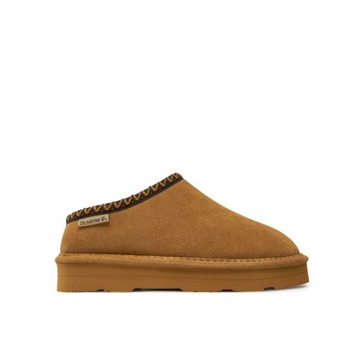 Kapcie Bearpaw Martis 3038W Beżowy ze sklepu eobuwie.pl w kategorii Kapcie damskie - zdjęcie 182044328