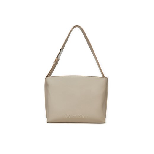 Torebka Calvin Klein K60K612570 Écru Calvin Klein 00 eobuwie.pl