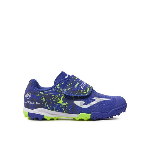 Buty do piłki nożnej Joma Super Copa Jr Turf SCJW2404TFV Niebieski ze sklepu eobuwie.pl w kategorii Buty sportowe dziecięce - zdjęcie 182044707