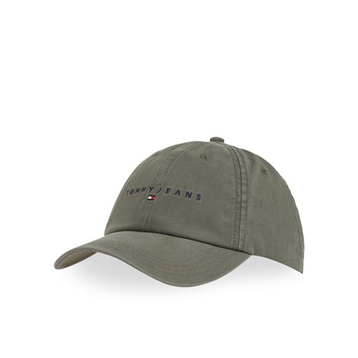 Czapka z daszkiem Tommy Jeans Tjm Linear Washed Cap AM0AM13355 Zielony Tommy Jeans 00 eobuwie.pl