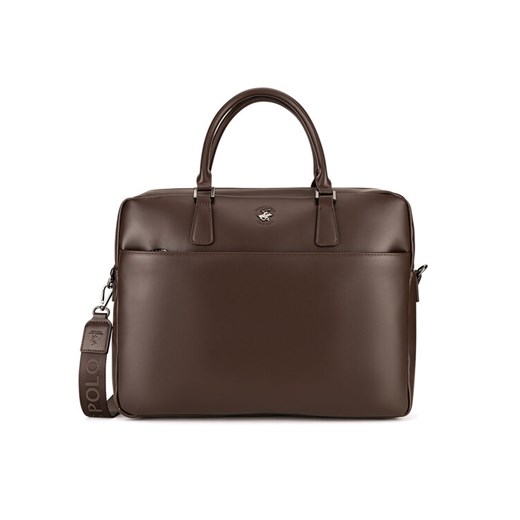 Torba na laptopa Beverly Hills Polo Club BHPC-L-016-07 Brązowy ze sklepu eobuwie.pl w kategorii Torby na laptopa - zdjęcie 182044837