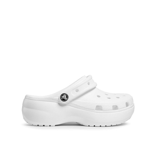 Klapki Crocs Classic Platform Clog W 206750 Biały ze sklepu eobuwie.pl w kategorii Klapki damskie - zdjęcie 182044945