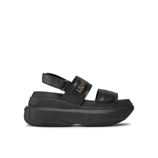 Sandały Liu Jo June Sandal 09 BA4029 EX014 Czarny ze sklepu eobuwie.pl w kategorii Sandały damskie - zdjęcie 182044949