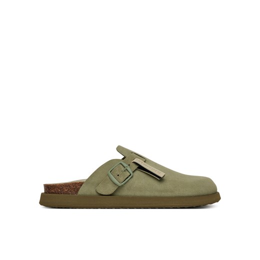 Klapki D.Franklin DFSH407002 Khaki ze sklepu eobuwie.pl w kategorii Klapki damskie - zdjęcie 182045055