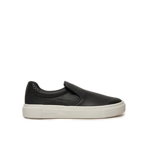 Sneakersy Calvin Klein Cupsole Slip On HW0HW02297 Czarny ze sklepu eobuwie.pl w kategorii Buty sportowe damskie - zdjęcie 182045136