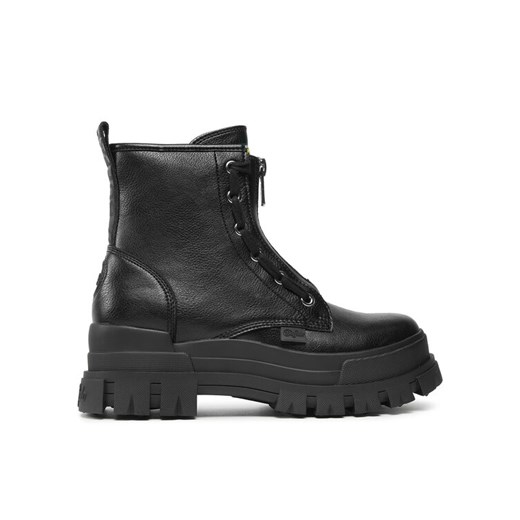 Botki Buffalo Aspha Zip 1622070 Czarny ze sklepu eobuwie.pl w kategorii Workery damskie - zdjęcie 182045308