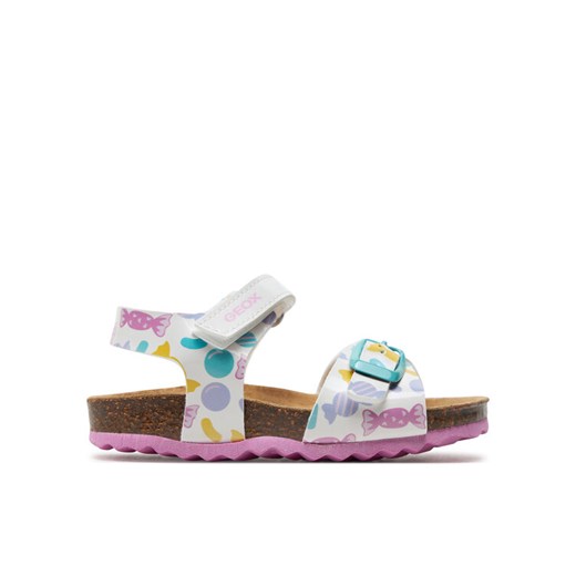 Sandały Geox B Sandal Chalki Girl B922RA 000HH C0653 M Biały ze sklepu eobuwie.pl w kategorii Sandały dziecięce - zdjęcie 182045397